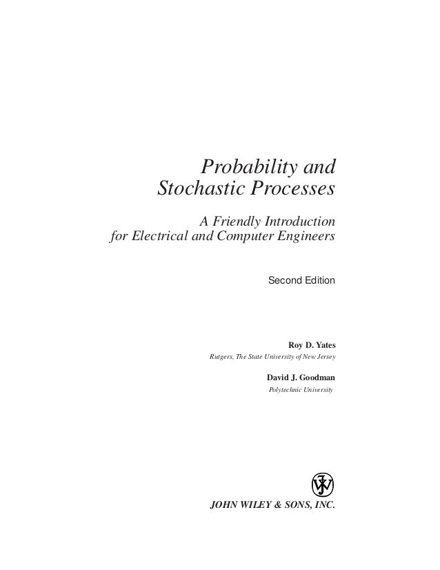 Probability stochastic processes homework solutions