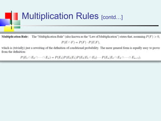 Multiplication Rules [contd…]
 
