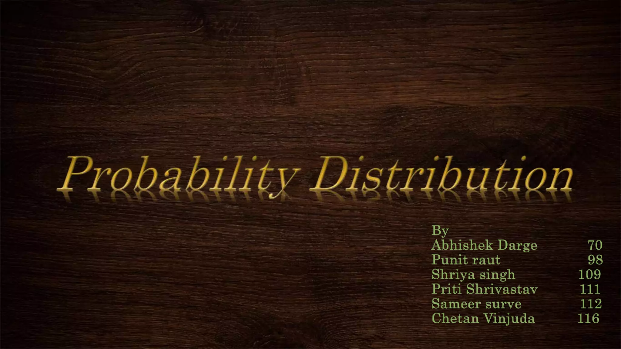 By
Abhishek Darge 70
Punit raut 98
Shriya singh 109
Priti Shrivastav 111
Sameer surve 112
Chetan Vinjuda 116
 