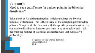 Probability distribution in R | PPTX