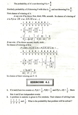 Probability distribution notes by Dr D K Madan and Dr Amit Manocha
