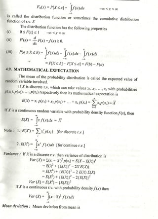 Probability distribution notes by Dr D K Madan and Dr Amit Manocha
