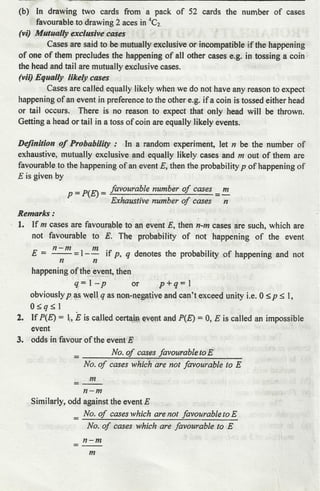 Probability distribution notes by Dr D K Madan and Dr Amit Manocha