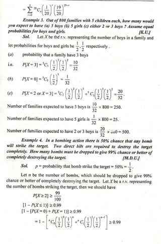 Probability distribution notes by Dr D K Madan and Dr Amit Manocha