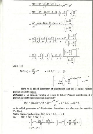 Probability distribution notes by Dr D K Madan and Dr Amit Manocha