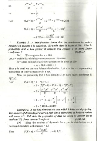 Probability distribution notes by Dr D K Madan and Dr Amit Manocha