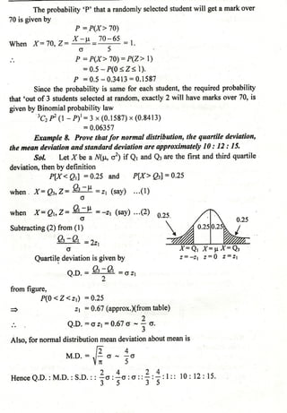 Probability distribution notes by Dr D K Madan and Dr Amit Manocha