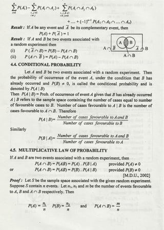 Probability distribution notes by Dr D K Madan and Dr Amit Manocha