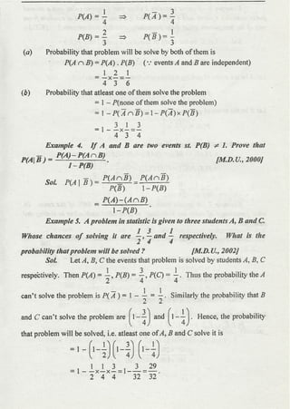 Probability distribution notes by Dr D K Madan and Dr Amit Manocha