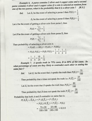 Probability distribution notes by Dr D K Madan and Dr Amit Manocha