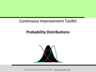 Continuous Improvement Toolkit . www.citoolkit.com
Continuous Improvement Toolkit
Probability Distributions
 