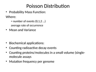 Poisson Mass Normal Distribution and Binomial Distribution | PPTX