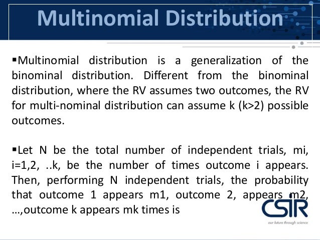 multinomial distribution example The multinomial distribution gives the probability. | chegg. Com.