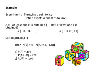Example Of Experiment In Probability Probability function | PPTX