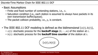 IEEE 802.11 DCF Random Access (Analysis with Markov Chain) | PDF