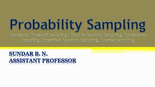 Probability Sampling Method- Concept - Types | PDF | Science