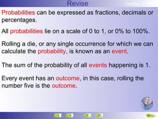 Probability not happening | PPT