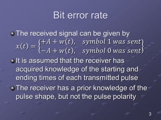 Bit error rate
3
 