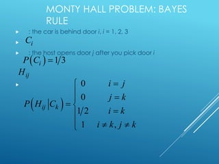Probability Concepts: From Basics to Bayes Rule and Monty Hall Problem ...