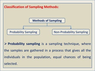 Methods of Probability sampling | PPT