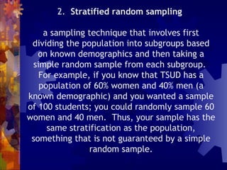 Probability sampling techniques | PPT