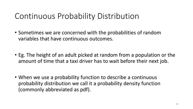 Probability Theory for Data Scientists | PPTX | Physics | Science