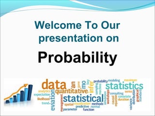 Welcome To Our
presentation on
Probability
 