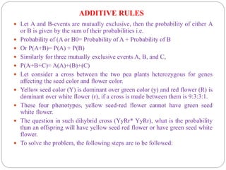 PROBABILITY IN GENETICS AND ITS USES IN HUMAN WELFARE | PDF