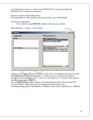 Embedded programming in RTOS VxWorks for PROFIBUS VME interface card | PDF