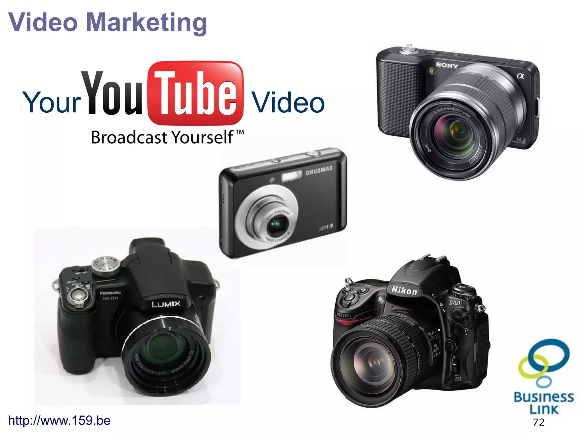 Video Marketing


  Your              Video




http://www.159.be           72
 