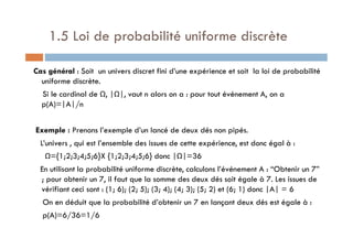 ProbabilitésM3 mathematique coted'ivoire | PDF