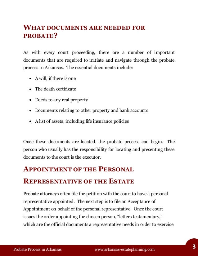 Probate Process in Arkansas