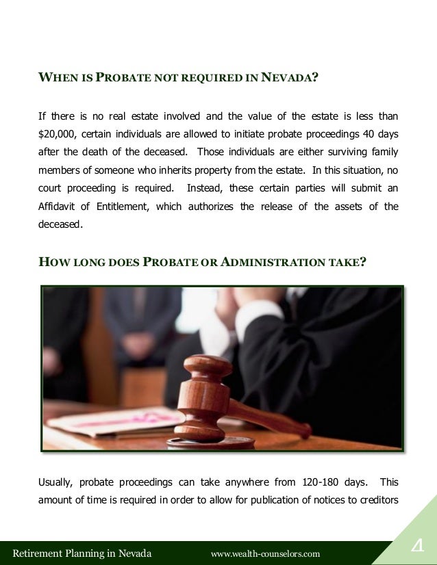 Probate Process in Nevada