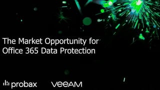 The Market Opportunity for
Office 365 Data Protection
PLEASE STANDBY
The live webinar will
commence shortly
 