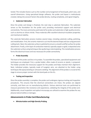 Probe Card Manufacturing Unveiling The Technology Behind Semiconductor ...