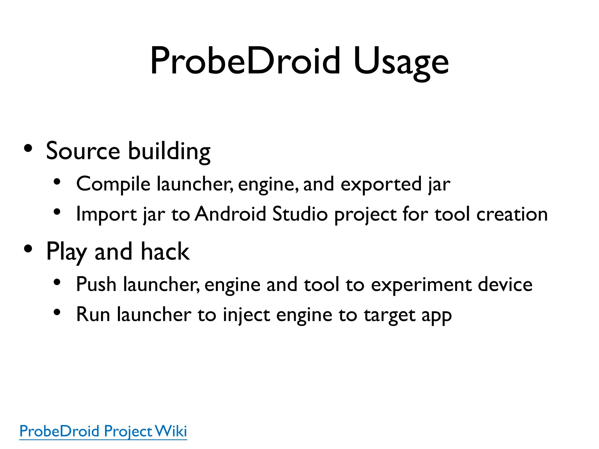 Intro to ProbeDroid
Instrument Kit
 
