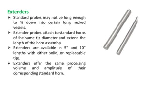 Extending Probe Probe sonicator | PPTX
