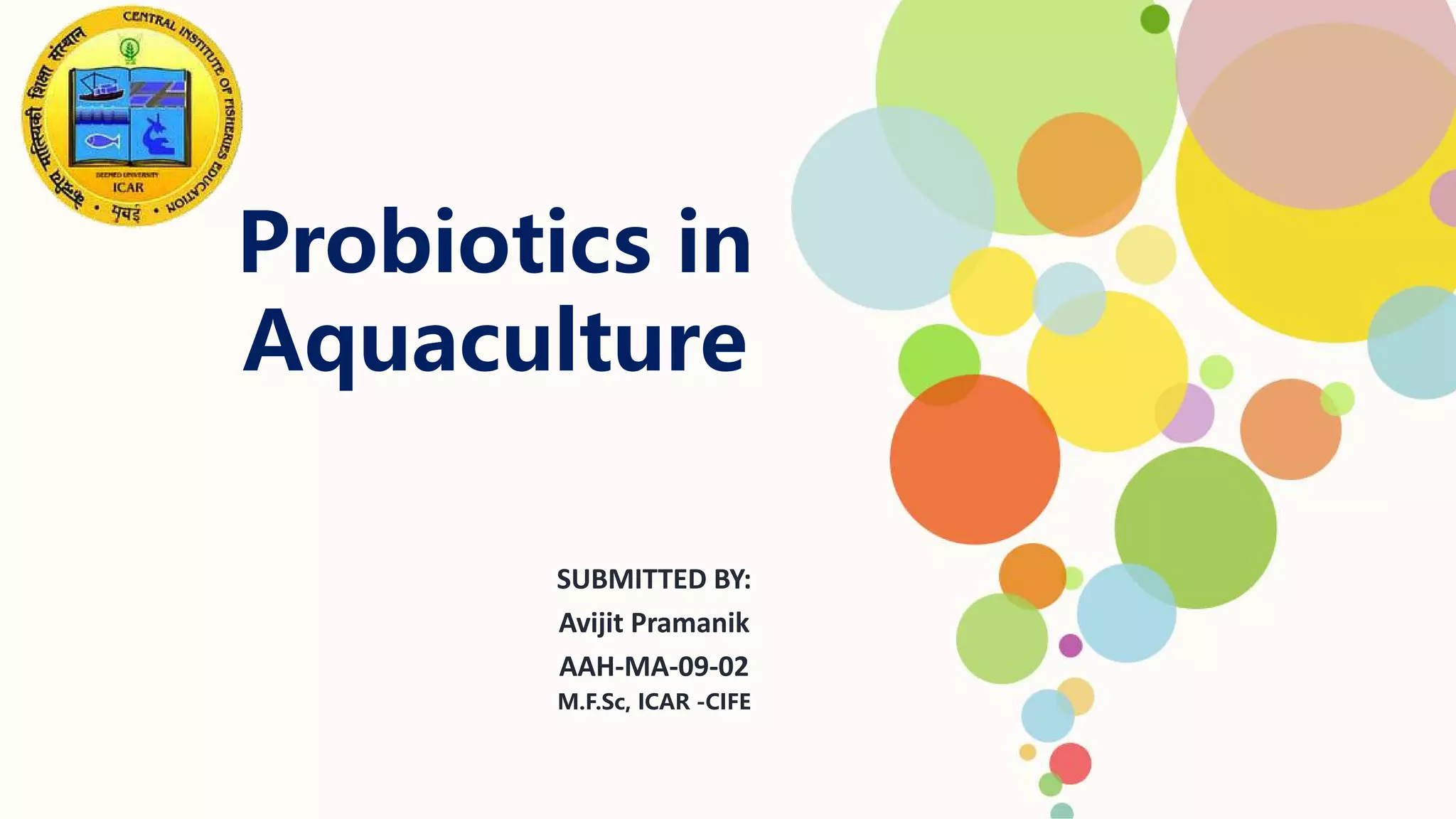Probiotics used in aquaculture | PDF