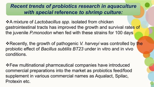 Probiotics used in aquaculture | PDF | Digestive Disorders | Diseases ...