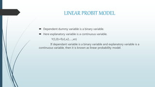 Probit model | PPTX | Elections | Politics