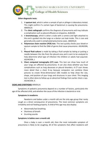 Problem based learning pneumonia | PDF