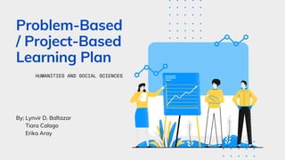 Problem-Based
/ Project-Based
Learning Plan
By; Lynvir D. Baltazar
Tiara Calago
Erika Aray
HUMANITIES AND SOCIAL SCIENCES
 