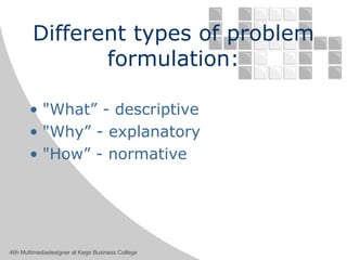 Problem Formulation | PPT