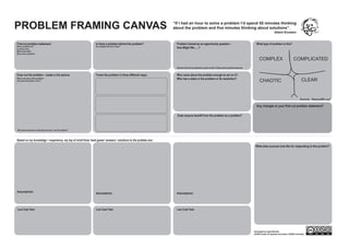 Problem-Framing-Canvas-Handbook.pdf | Arts and Crafts | Hobbies & Interests