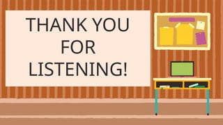 THANK YOU
FOR
LISTENING!
 