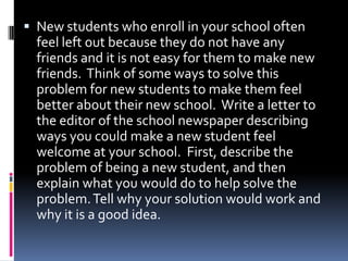 Problem solution essay topics for college students image