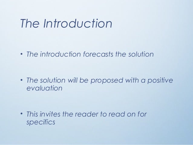 proposing a solution essay