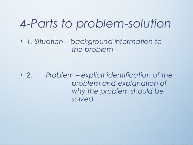 essay 3 the problem and