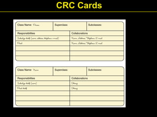 CRC Cards
 