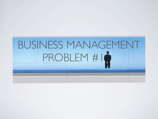 BUSINESS MANAGEMENT
    PROBLEM #1__
 